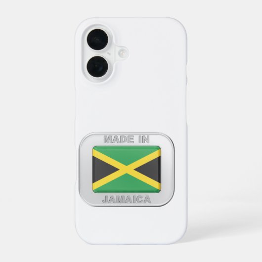 Made in Jamaica iPhone 16 Hoesje (Achterkant)