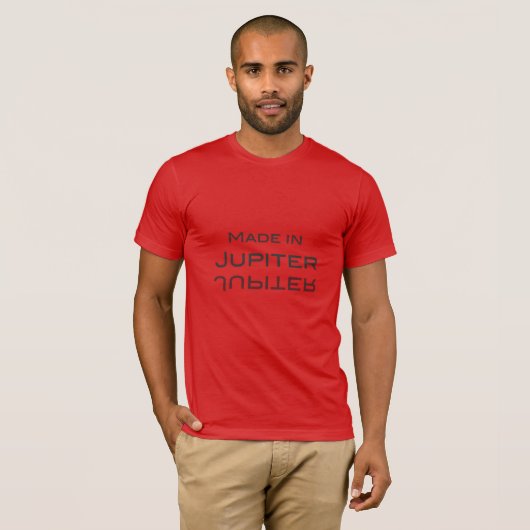 Made in Jupiter - Made in New Zeland T-shirt (Voorkant volledig)