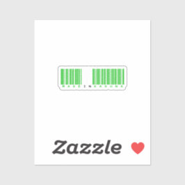 Made in Kaduna State Barcode Flag Sticker