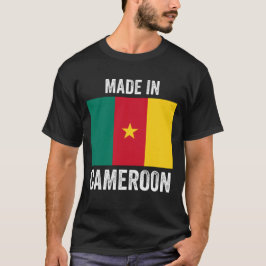 Made in Kameroen // Nationale vlag van het wereldl T-shirt