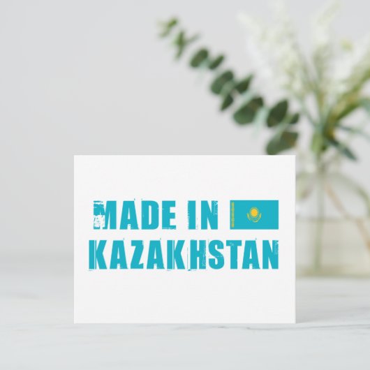 Made in Kazachstan Briefkaart (Staand voorkant)