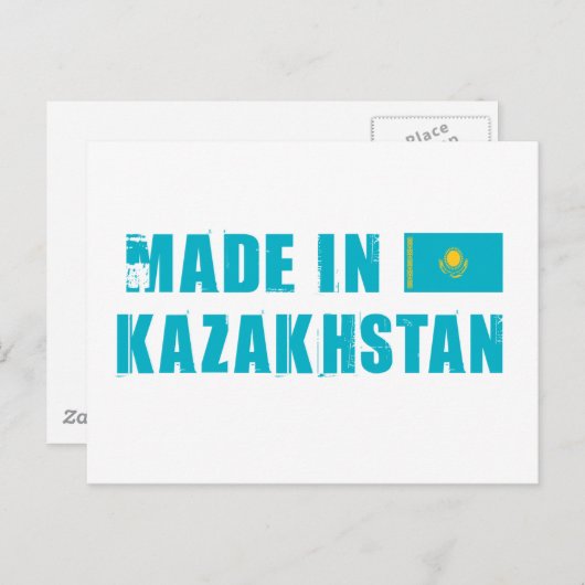 Made in Kazachstan Briefkaart (Voorkant / Achterkant)