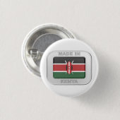 Made in Kenia Ronde Button 3,2 Cm (Voorkant /achterkant)