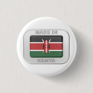 Made in Kenia Ronde Button 3,2 Cm