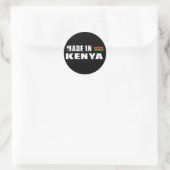 Made in Kenia Ronde Sticker (Tas)