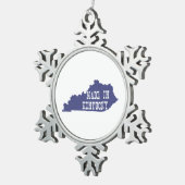 Made in Kentucky Tin Sneeuwvlok Ornament (Rechts)