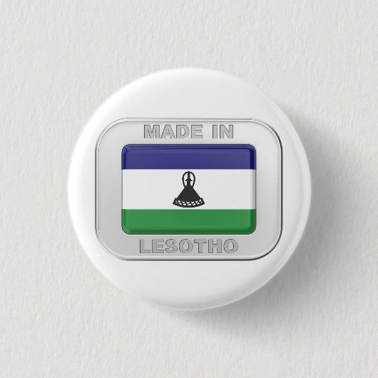 Made in Lesotho Ronde Button 3,2 Cm (Voorkant)