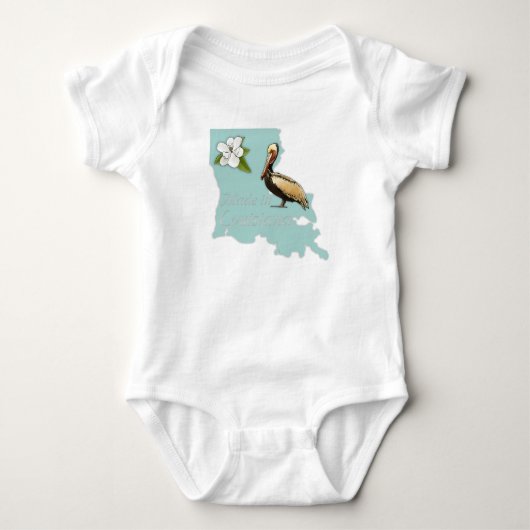 Made in Louisiana Baby Creeper Romper (Voorkant)