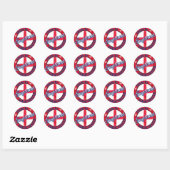 Made in Manchester England St George Flag Ronde Sticker (Vel)