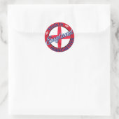 Made in Manchester England St George Flag Ronde Sticker (Tas)