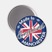 Made in Manchester England Union Jack Flag Magneet (Voorkant / Achterkant)