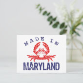 Made in Maryland Briefkaart (Staand voorkant)