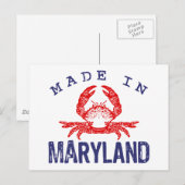 Made in Maryland Briefkaart (Voorkant / Achterkant)