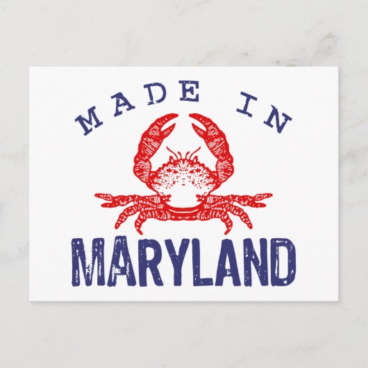 Made in Maryland Briefkaart (Voorkant)