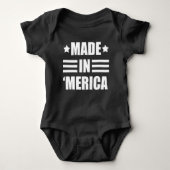 Made in 'Merica grappig baby Romper (Voorkant)