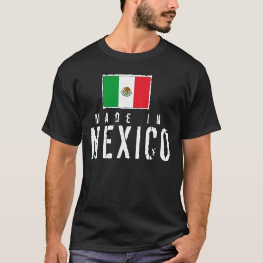 Made in Mexico - donker T-shirt (Voorkant)