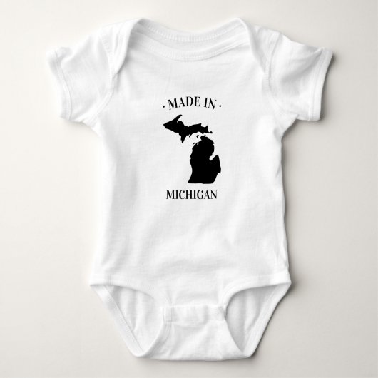 Made in Michigan MI Baby Bodysuit (Voorkant)