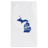 Made in Michigan Silhouette Gift Bag Klein Cadeauzakje (Achterkant)