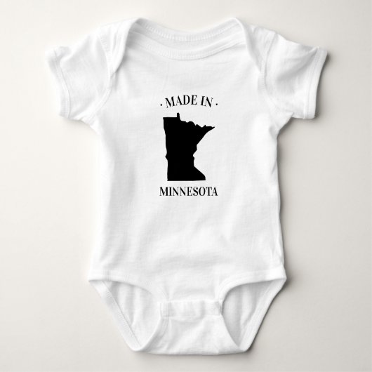 Made in Minnesota MN Baby Bodysuit (Voorkant)