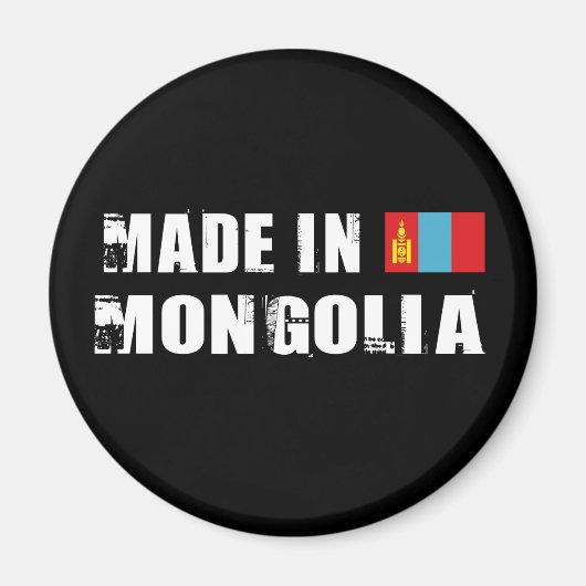 Made in Mongolië Magneet (Voorkant)