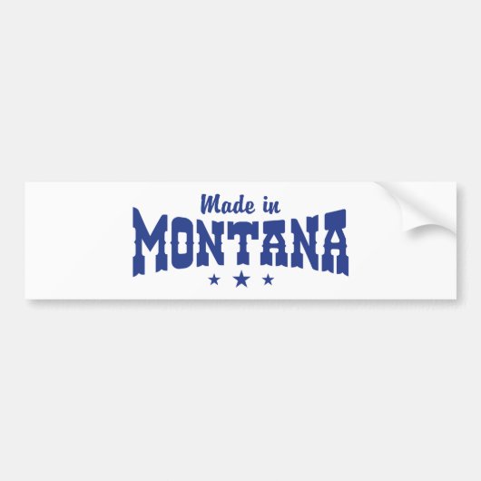 Made in Montana Bumpersticker (Voorkant)