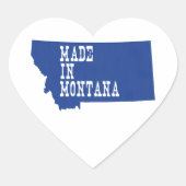 Made in Montana Hart Sticker (Voorkant)