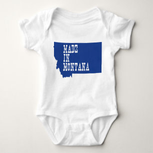 Made in Montana Shaped Baby Montanan Big Sky Romper