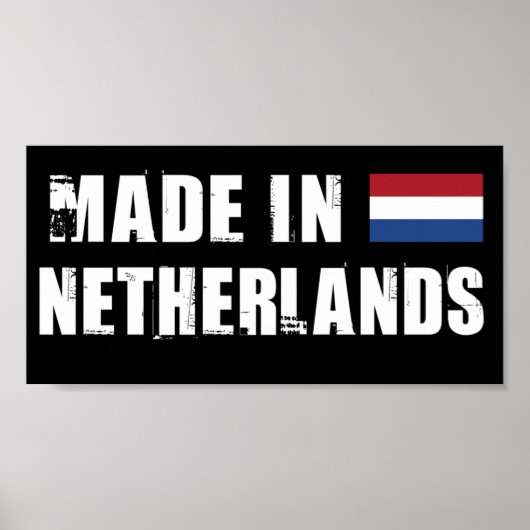 Made in Nederland Poster (Voorkant)