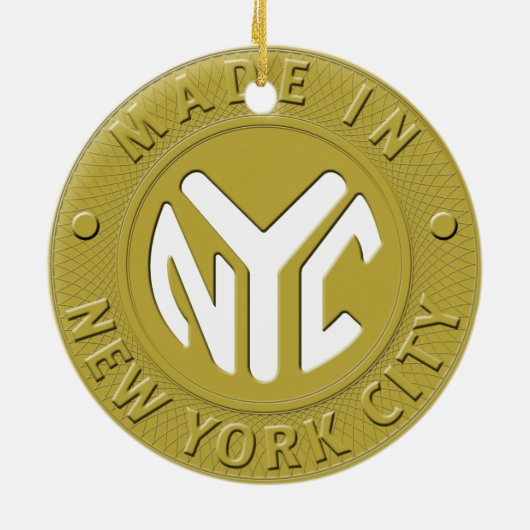 Made in New York City Ornament (Achterkant)