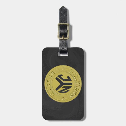 Made in New York Manhattan Bagagelabel (Voorkant verticaal)