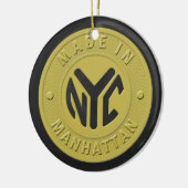 Made in New York Manhattan Keramisch Ornament (Links)