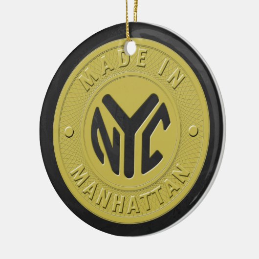 Made in New York Manhattan Keramisch Ornament (Links)