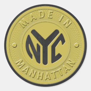 Made in New York Manhattan Ronde Sticker