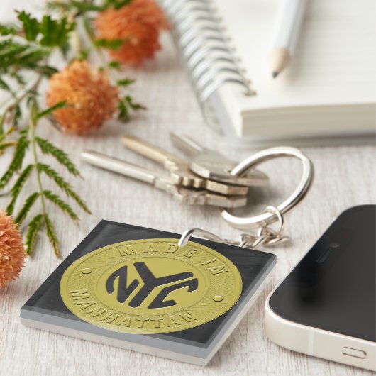Made in New York Manhattan Sleutelhanger (Voorkant Rechts)