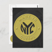 Made in New York Queens Briefkaart (Voorkant / Achterkant)