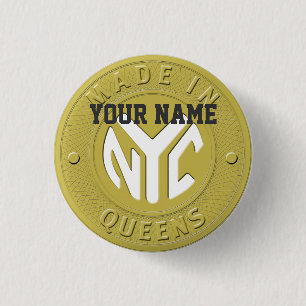 Made in New York Queens Ronde Button 3,2 Cm