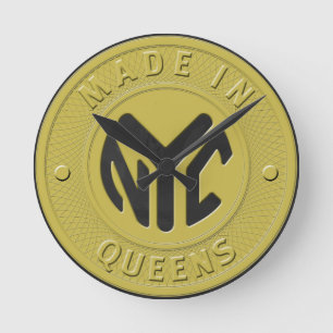 Made in New York Queens Ronde Klok