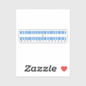 Made in Nicaragua Barcode Flag Sticker (Vel)