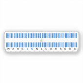 Made in Nicaragua Barcode Flag Sticker (Voorkant)