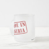 Made in Nigeria Matglas Koffiemok (Voorkant links)