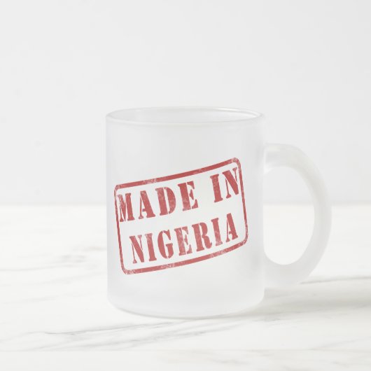 Made in Nigeria Matglas Koffiemok (Rechts)