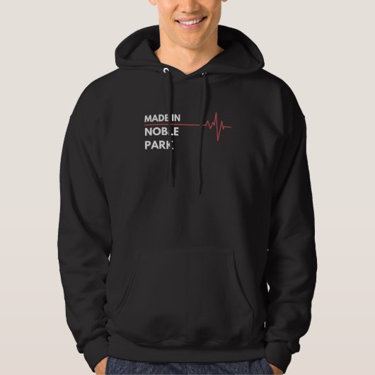 Made In Noble Park Australia City Of Birth Hoodie (Voorkant)
