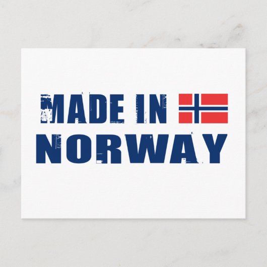 Made in Noorwegen Briefkaart (Voorkant)