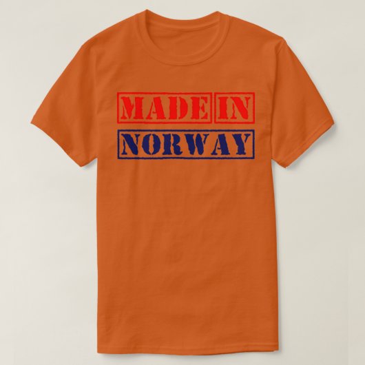 Made in Noorwegen T-shirt (Design voorkant)