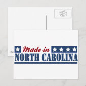 "Made in North Carolina"	"Staat North Carolina"	"N Briefkaart (Voorkant / Achterkant)