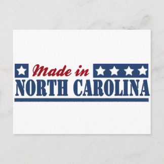 "Made in North Carolina"	"Staat North Carolina"	"N Briefkaart