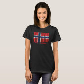 Made in Norway vlag Barcode T-shirt (Voorkant volledig)