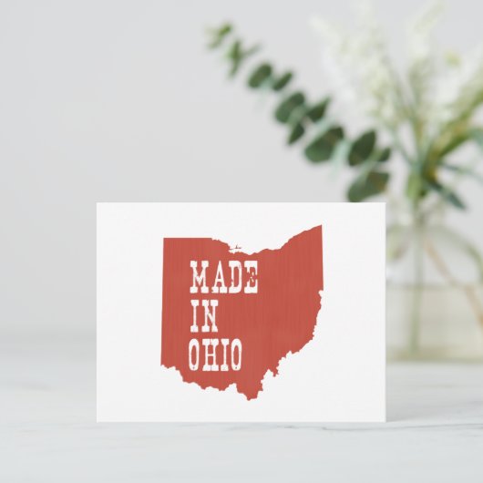 Made in Ohio Briefkaart (Staand voorkant)