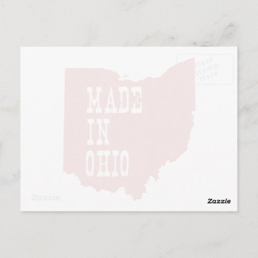 Made in Ohio Briefkaart (Achterkant)