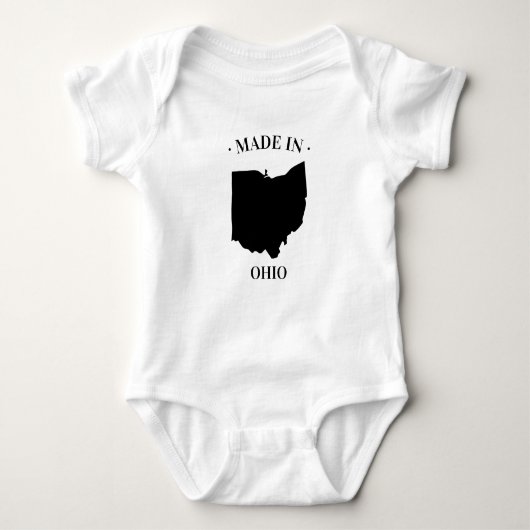 Made in Ohio OH Baby Bodysuit (Voorkant)